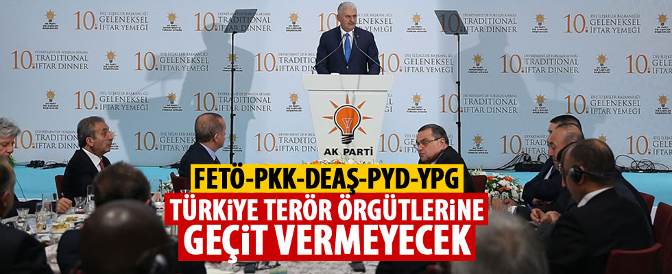 Başbakan Yıldırım: Türkiye terör örgütlerine geçit vermeyecek