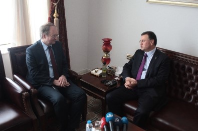 AB Türkiye Delegasyonu Başkanı Berger'den Başkan Savaş'a Ziyaret
