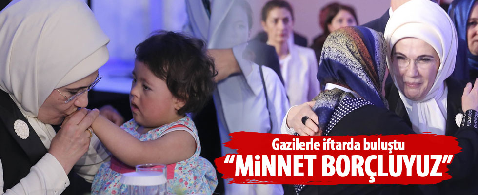 Emine Erdoğan: Gazilerimize minnet borçluyuz