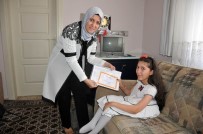 ALI AKAN - Karaman'da Evde Eğitim Gören Öğrencilere Karneleri Verildi
