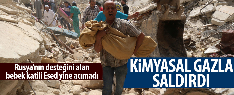 Esed rejimi kimyasal gazla saldırdı