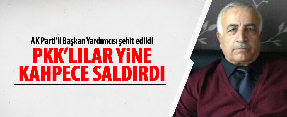 Teröristlerden AK Parti'li isme saldırı