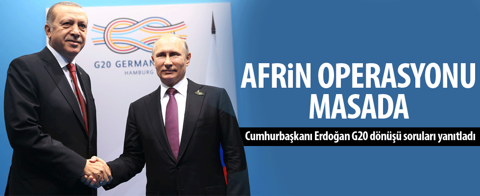 Cumhurbaşkanı Erdoğan G20 dönüşü konuştu
