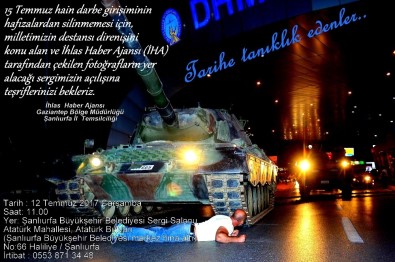 İhlas Haber Ajansı Şanlıurfa'da 15 Temmuz Resim Sergisi Açacak