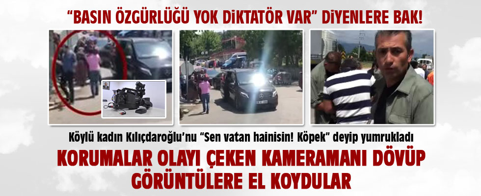 Köylü kadın  'Sen vatan hainisin! Köpek!' deyip Kılıçdaroğlu'nu yumrukladı.