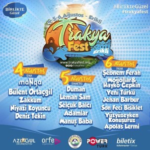 Trakya'nın Festivali Trakyafest Başlıyor