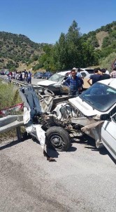 Çorum'da İki Otomobil Çarpıştı Açıklaması 1 Ölü, 1 Yaralı
