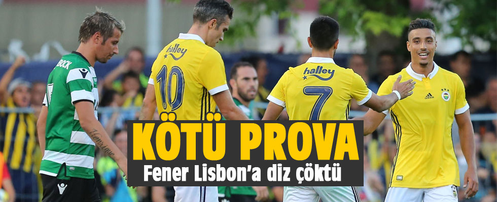 Fenerbahçe, Sporting Lisbon'a 2-1 kaybetti