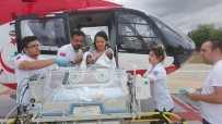 DOĞUM SANCISI - Bebeğin Yardımına Ambulans Helikopter Yetişti