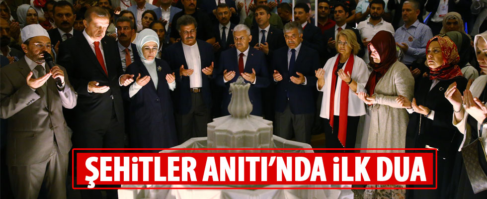 Cumhurbaşkanı Erdoğan, Şehitler Anıtı'nın açılışını yaptı
