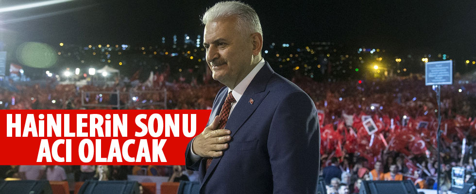 Başbakan Yıldırım: Hainleri sevindirmeyeceğiz
