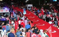 Ankara'da Dev Türk Bayrağı Eşliğinde 'Milli İrade'ye Saygı Yürüyüşü'