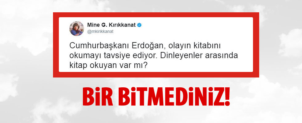 Mine Kırıkkanat bildiğiniz gibi