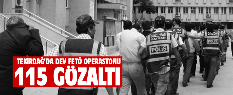 Tekirdağ'da 'ByLock' operasyonu: 115 gözaltı