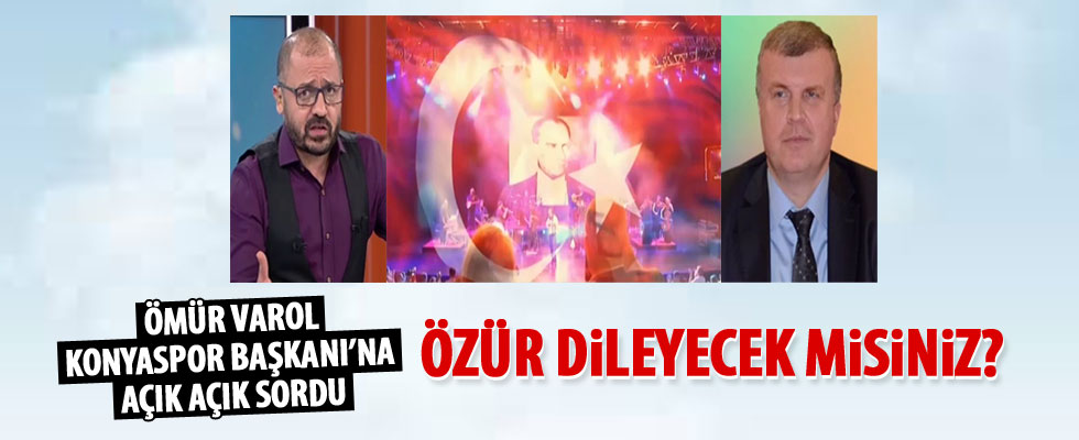 Konyaspor Başkanı'ndan canlı yayında 'İzmir Marşı' özrü