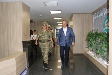 Başkan Ergün, Tugay Komutanı Dere'yi Ağırladı