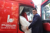 GELİN ARABASI - Denizlili Nakliyeci Gelin Almaya Tırla Gitti