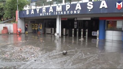 Bayrampaşa Metro İstasyonunu Su Bastı
