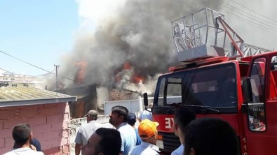 Yenipazar'da Yangın Bir Evi Kül Etti
