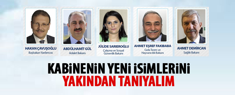 6 yeni bakanın özgeçmişi