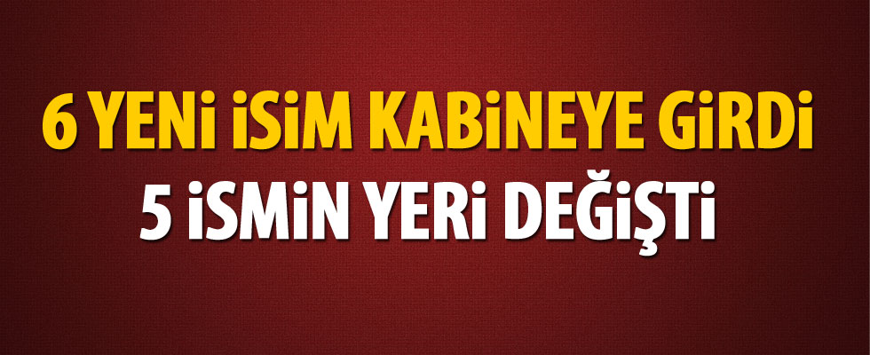 Bakanlar Kurulu Değişti