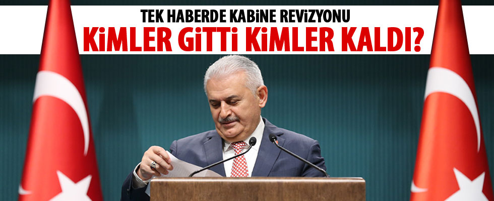 Beklenen kabine değişikliği gerçekleşti