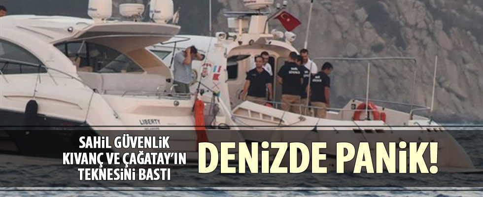 Kıvanç Tatlıtuğ ve Çağatay Ulusoy'un teknesine baskın yapıldı!