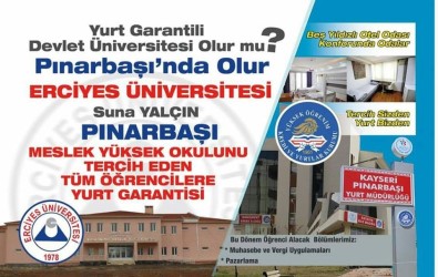 Türkiye'nin Yurt Garantili Tek Devlet Üniversitesi Kayseri'de