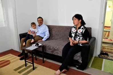 Başkan Ataç'tan Talihsiz Aileye Geçmiş Olsun Ziyareti