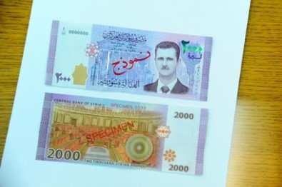 Suriye parasına Esad'ın fotoğrafı basıldı