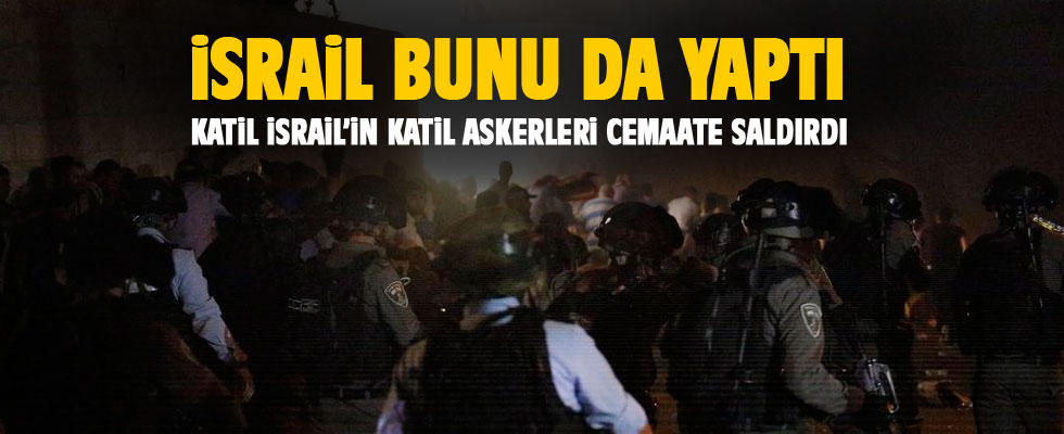 İsrail polisi Mescid-i Aksa'da cemaate saldırdı: 22 yaralı