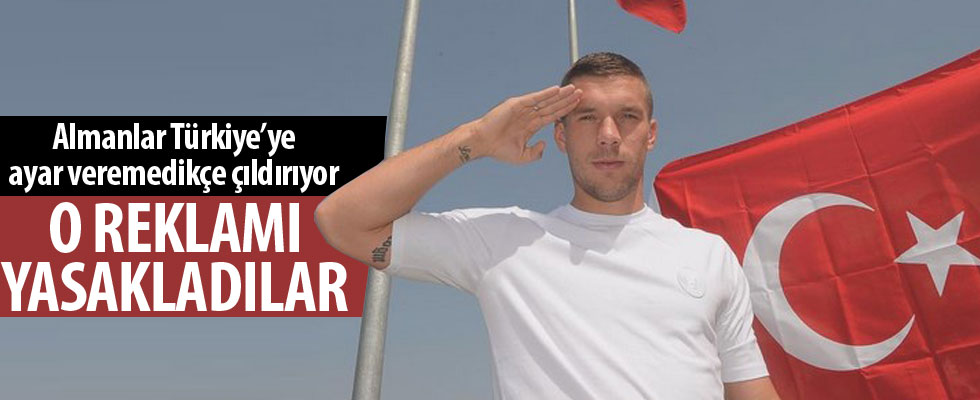 Almanlar o reklamı durdu