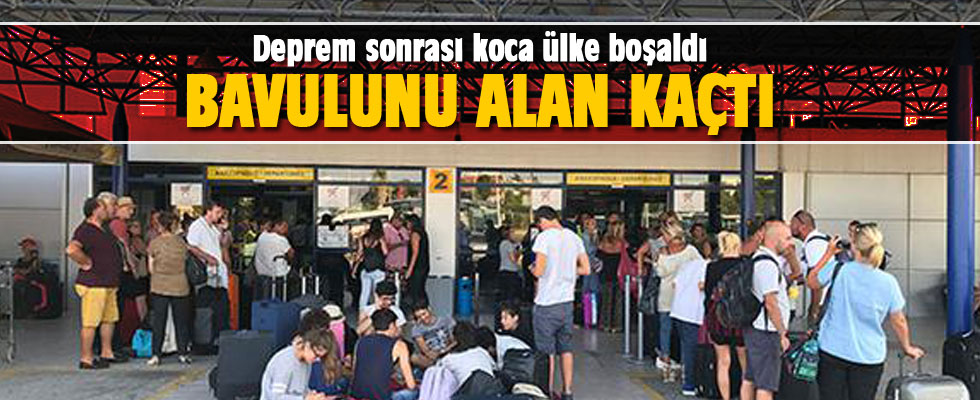 Bavulunu alan havalimanına koştu