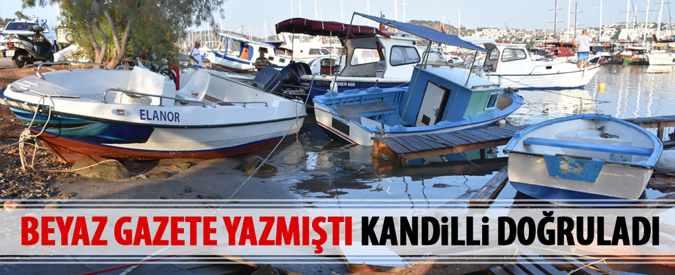 Kandilli Bodrum'daki dalgalara tsunami dedi