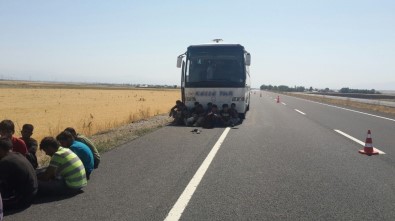Ağrı'da Yolcu Otobüsünde 150 Kaçak Yakalandı