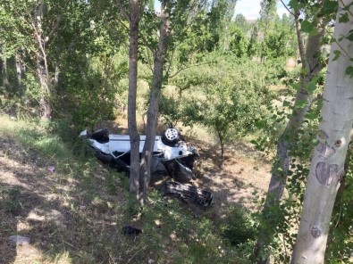 Kontrolden Çıkan Otomobil Ağaça Çarptı Açıklaması 1 Yaralı