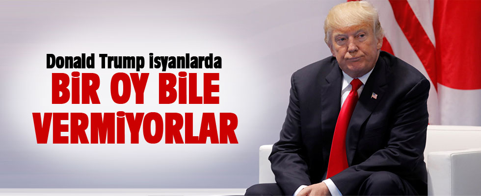 Donald Trump isyan etti: Bir oy dahi vermiyorlar!