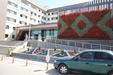 Melikgazi Belediyesi'nden Duvarlara Çiçek Panosu
