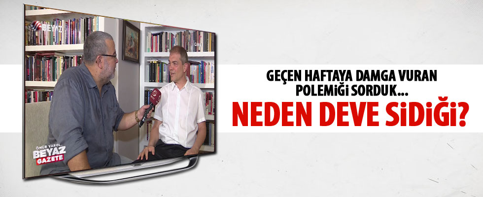 Prof. Dr. Taslaman'dan deve sidiği açıklaması