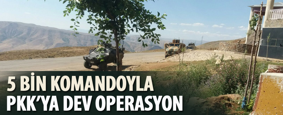 5 bin askerle dev operasyon