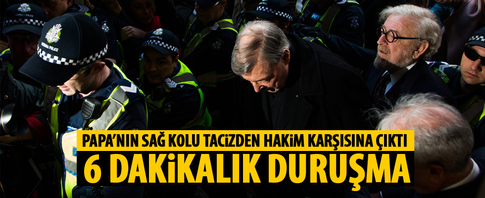 Avustralya Kardinali George Pell, hakim karşısında