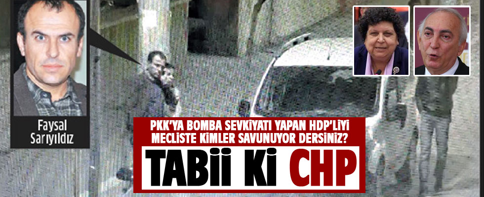 PKK'ya bomba taşıyan HDP'li vekile CHP desteği
