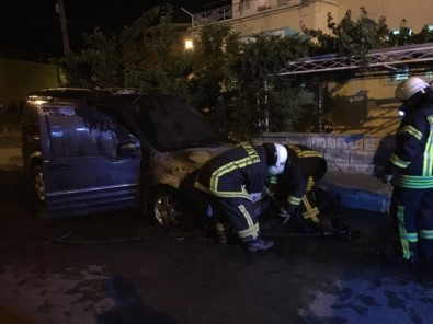Karaman'da Araç Yangını