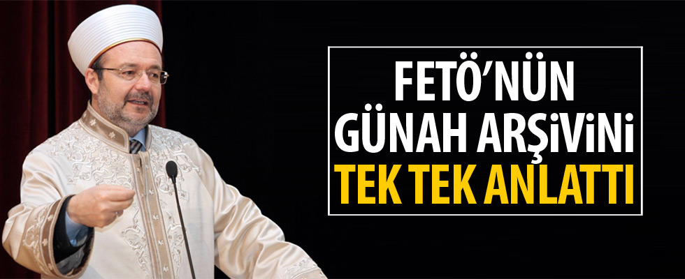 Mehmet Görmez FETÖ raporunu açıkladı