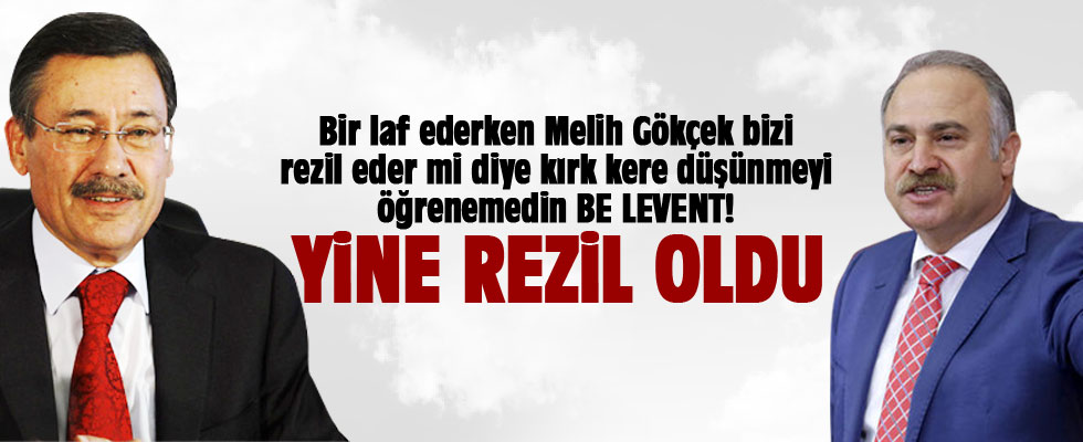 Melih Gökçek CHP'li Levent Gök'ü rezil etti