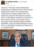Taraftardan, Belediye Başkanı Kutlu'ya Teşekkür