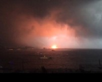 ŞİDDETLİ FIRTINA - Haydarpaşa Limanı'nda yangın