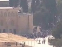 HAREM-İ ŞERİF - Mescid-i Aksa'nın kapıları açıldı, İsrail polisi Filistinlilere müdahale etti