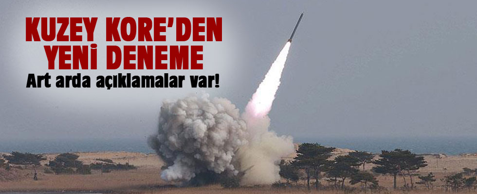 Kuzey Kore yeni füze denemesi yaptı