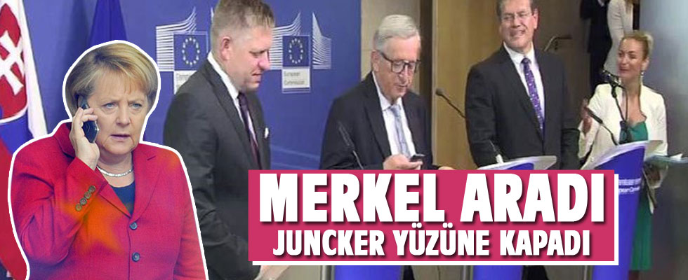 Merkel aradı, Juncker telefonu yüzüne kapadı